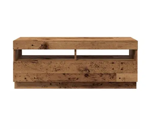 Televizoriaus Spintelė Su Led, Medienos, 100X35X40cm Mediena Televizoriaus Spintelė Su Led, Medienos, 100X35X40cm Mediena