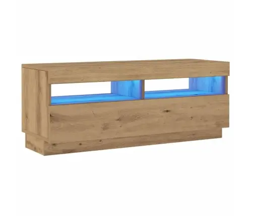 Tv Skapītis Ar Led Lampiņām, 100X35X40 Cm, Inženierijas Koks Vidaxl