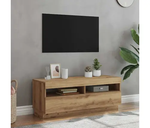 Tv Skapītis Ar Led Lampiņām, 100X35X40 Cm, Inženierijas Koks Vidaxl
