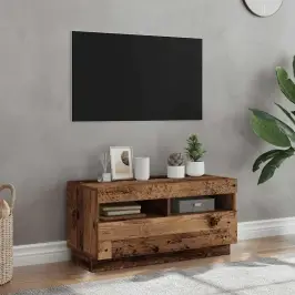 Tv Skapītis Ar Led Lampiņām, 80X35X40 Cm, Inženierijas Koks Vidaxl