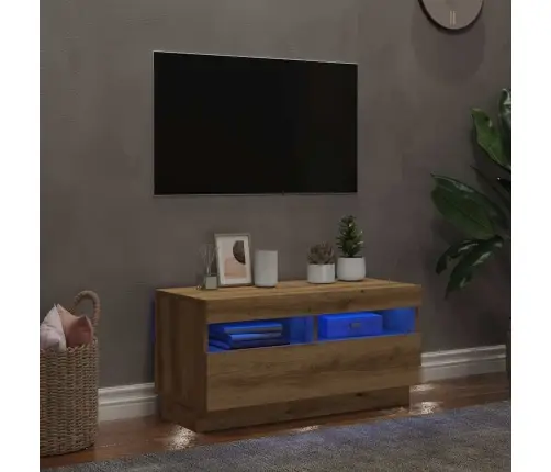 Televizoriaus Spintelė Su Led, Artisano, 80X35X40cm Mediena Televizoriaus Spintelė Su Led, Artisano, 80X35X40cm Mediena