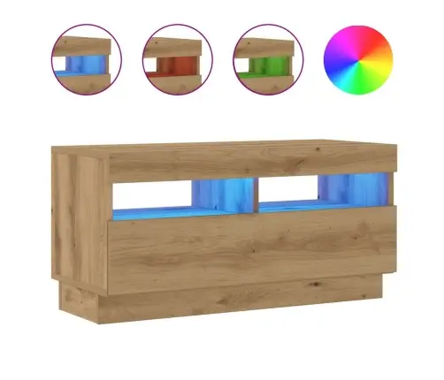 Televizoriaus Spintelė Su Led, Artisano, 80X35X40cm Mediena Televizoriaus Spintelė Su Led, Artisano, 80X35X40cm Mediena