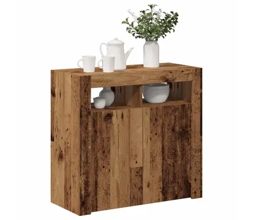 Kumode Ar Led Lampiņām Veca Koka 80X35X75 Cm Inženierijas Koks Vidaxl Kumode Ar Led Lampiņām Veca Koka 80X35X75 Cm Inženierijas Koks Vidaxl