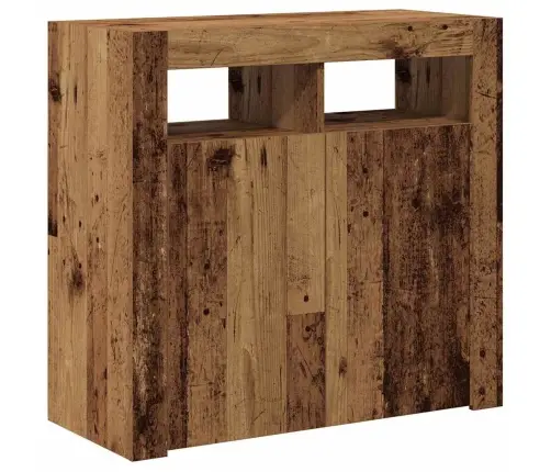 Kumode Ar Led Lampiņām Veca Koka 80X35X75 Cm Inženierijas Koks Vidaxl Kumode Ar Led Lampiņām Veca Koka 80X35X75 Cm Inženierijas Koks Vidaxl