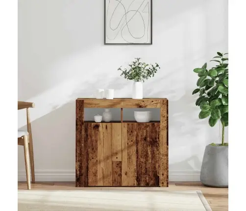 Kumode Ar Led Lampiņām Veca Koka 80X35X75 Cm Inženierijas Koks Vidaxl Kumode Ar Led Lampiņām Veca Koka 80X35X75 Cm Inženierijas Koks Vidaxl