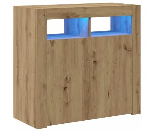 Šoninė Spintelė Su Led, Artisano, 80X35X75cm Apdirbta Mediena