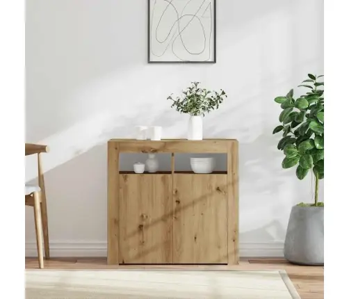 Šoninė Spintelė Su Led, Artisano, 80X35X75cm Apdirbta Mediena