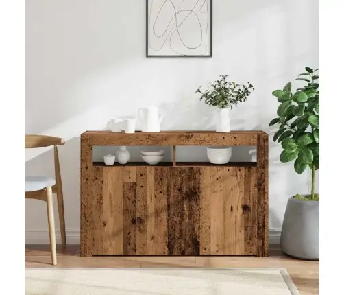 Kumode Ar Led Lampiņām, 115,5X30X75 Cm, Inženierijas Koks Vidaxl Kumode Ar Led Lampiņām, 115,5X30X75 Cm, Inženierijas Koks Vidaxl