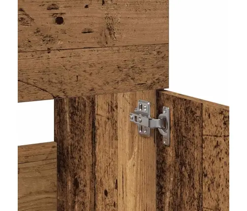 Vannasistabas Skapītis Veca Koka Ar Spoguli, Konstruēts Koks Vidaxl