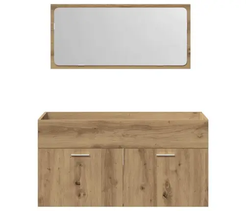 Vannas Istabas Skapis Spoguli Amatnieka Ozola Inženierijas Koks Vidaxl