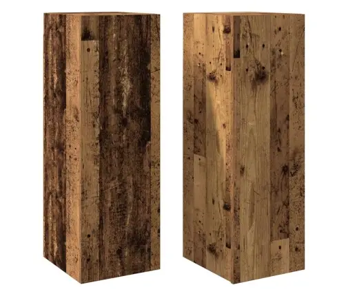 2-Osaline Telerikapi Komplekt Vana Puit 30,5X30X90 Cm