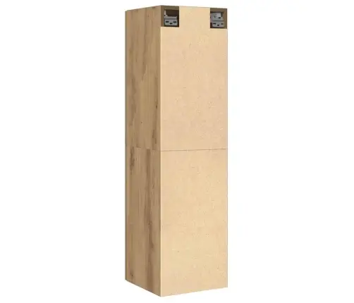 Tv Skapītis, Koka Krāsā, 30,5X30X110 Cm, Inženierijas Koks Vidaxl