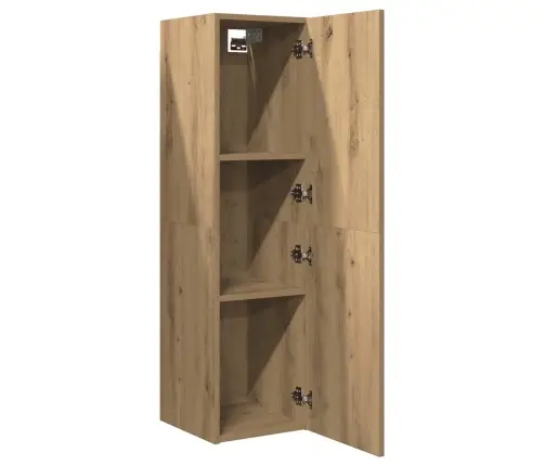 Tv Skapītis, Koka Krāsā, 30,5X30X110 Cm, Inženierijas Koks Vidaxl