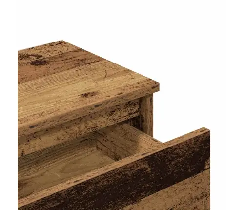 Naktsskapīši 2 Gab Old Wood 40X30X39 Cm Engineered Wood Vidaxl