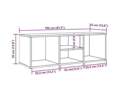 Jalatsipink, Vana Puit, 105X35X35 Cm Tehispuit