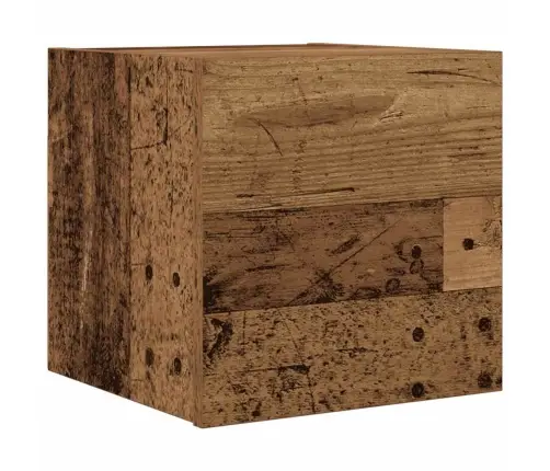 Sienas Tv Skapītis, 30,5X30X30 Cm, Veca Koka Vidaxl