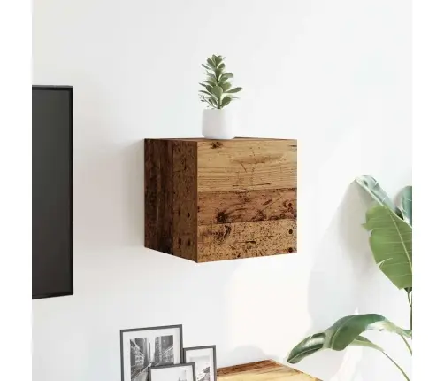 Sienas Tv Skapītis, 30,5X30X30 Cm, Veca Koka Vidaxl