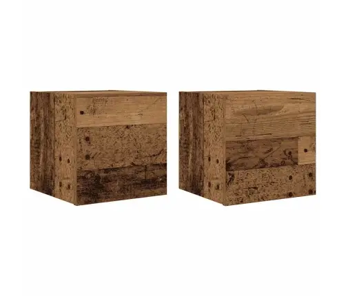 Sienas Tv Skapji 2 Gab Vecais Koks 30,5X30X30 Cm Vidaxl