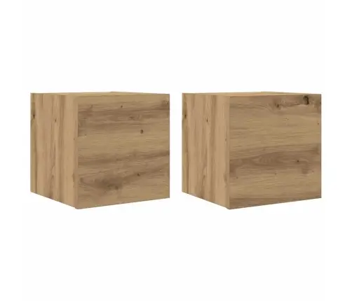 2 Daļ. Sienas Televizora Skapja Komplekts Artisan Ozols Vidaxl