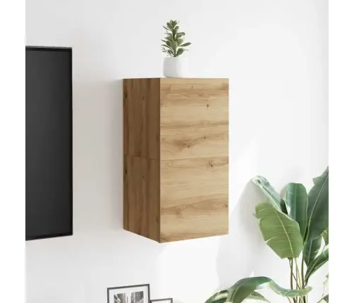 2 Daļ. Sienas Televizora Skapja Komplekts Artisan Ozols Vidaxl