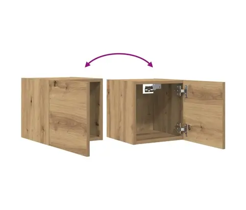 2 Daļ. Sienas Televizora Skapja Komplekts Artisan Ozols Vidaxl