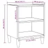 Naktsskapīši 2 Gab Artisan Oak 40X30X50 Cm Engineered Wood Vidaxl