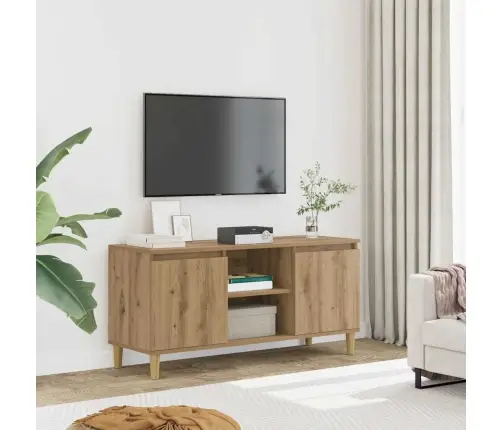 Tv Skapītis, Koka Krāsa, 102X35X50 Cm, Inženierijas Koks Vidaxl