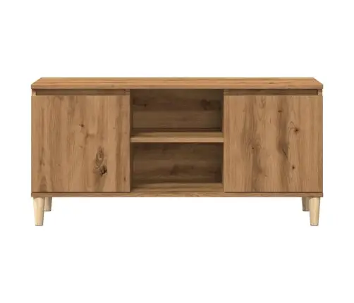 Tv Skapītis, Koka Krāsa, 102X35X50 Cm, Inženierijas Koks Vidaxl