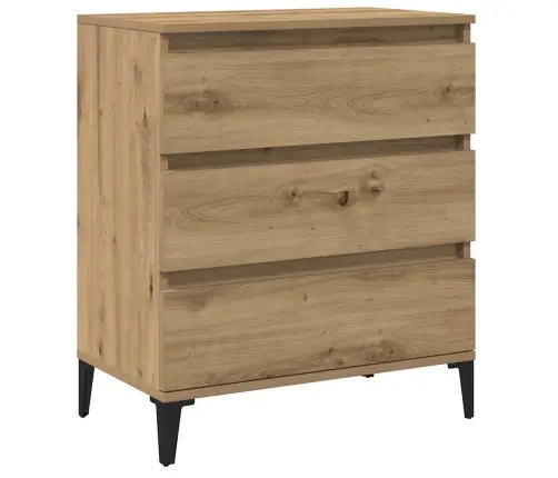 Kumode, Ozolkoka Amatnieks, 60X35X70 Cm, Inženierijas Koks Vidaxl
