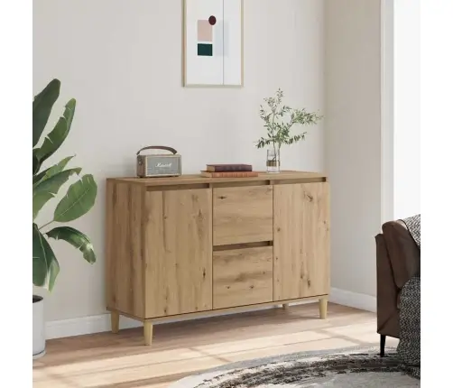 Kumode, Koka Krāsa, 102X35X70 Cm, Inženierijas Koks Vidaxl