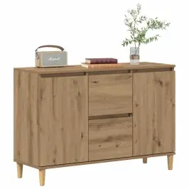 Kumode, Koka Krāsa, 102X35X70 Cm, Inženierijas Koks Vidaxl