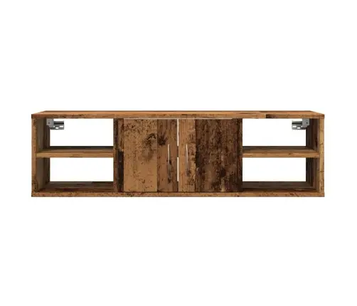 Sienas Skapītis, Veca Koka, 101X30X29 Cm, Inženierijas Koks Vidaxl