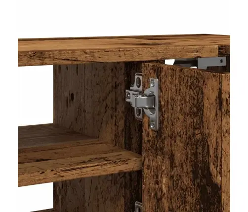 Sienas Skapītis, Veca Koka, 101X30X29 Cm, Inženierijas Koks Vidaxl