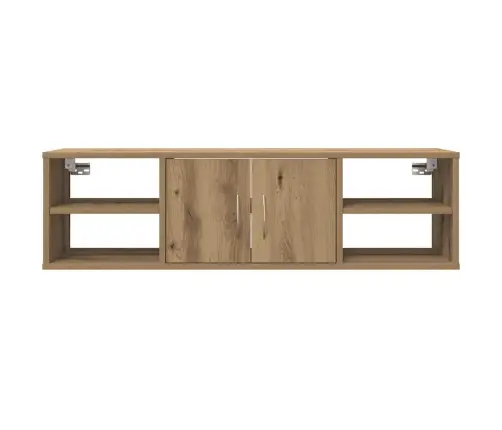 Sienas Skapītis, Koka Krāsa, 101X30X29 Cm, Inženierijas Koks Vidaxl