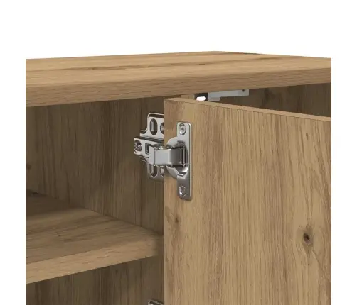 Sienas Skapītis, Koka Krāsa, 101X30X29 Cm, Inženierijas Koks Vidaxl