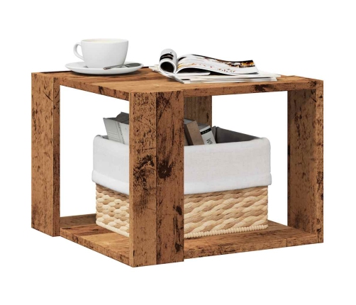 Kafijas Galdiņš Old Wood 40X40X30 Cm Engineered Wood Vidaxl