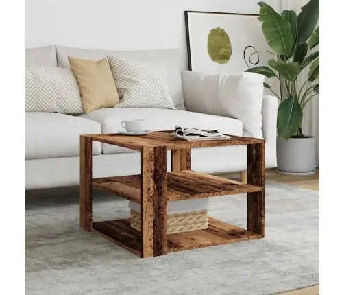 Kafijas Galdiņš Old Wood 58X58X40 Cm Engineered Wood Vidaxl