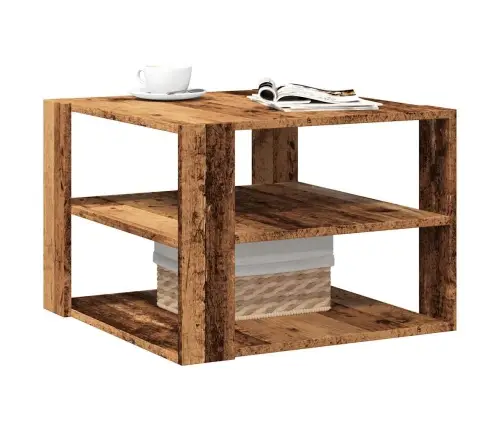 Kafijas Galdiņš Old Wood 58X58X40 Cm Engineered Wood Vidaxl
