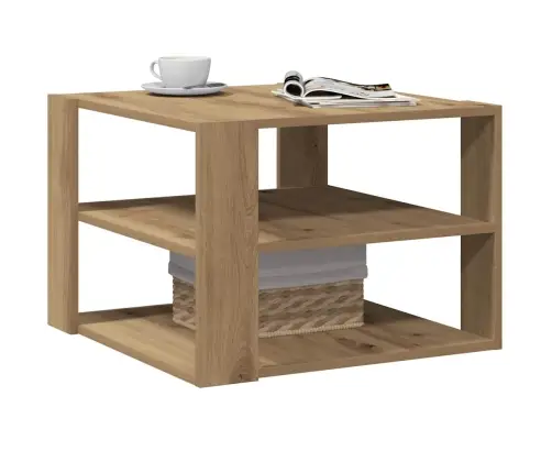 Kafijas Galdiņš Artisan Ozols 58X58X40 Cm Engineered Wood Vidaxl