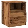 Nakts Skapis Old Wood 40X40X50 Cm Engineered Wood Vidaxl