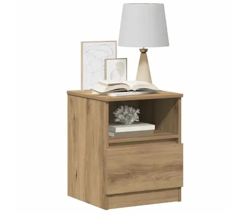 Naktsskapītis Artisan Ozols 40X40X50 Cm Inženierijas Koks Vidaxl