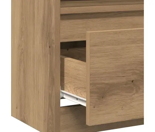 Naktsskapītis Artisan Ozols 40X40X50 Cm Inženierijas Koks Vidaxl