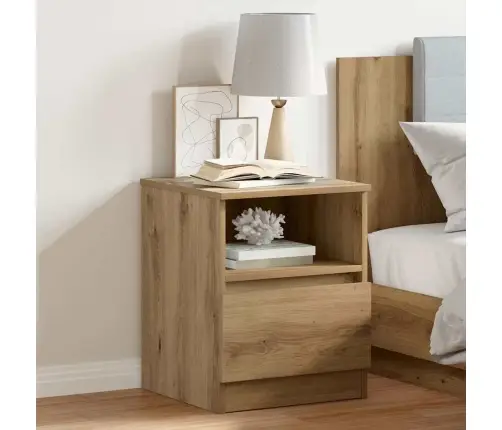 Naktsskapītis Artisan Ozols 40X40X50 Cm Inženierijas Koks Vidaxl