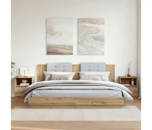 Naktsskapīši 2 Gab Artisan Oak 40X40X50 Cm Engineered Wood Vidaxl