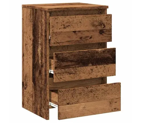 Nakts Skapis Old Wood 40X35X62,5 Cm Engineered Wood Vidaxl