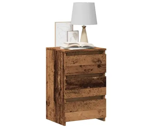 Nakts Skapis Old Wood 40X35X62,5 Cm Engineered Wood Vidaxl