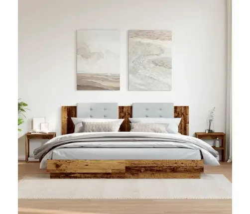 Naktsskapīši, 2 Gab., Veca Koka, 40X30X40 Cm, Inženierijas Koks Vidaxl