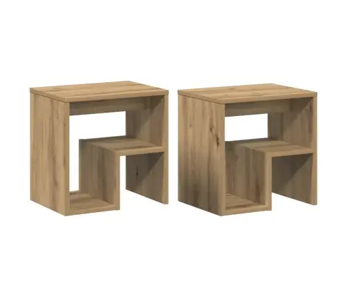 Öökapid 2 Tk, Käsitöötamm, 40 X 30 X 40 cm Tehispuit