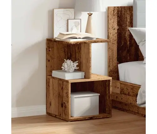 Nakts Skapis Old Wood 35X35X55 Cm Engineered Wood Vidaxl