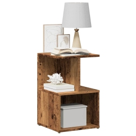 Nakts Skapis Old Wood 35X35X55 Cm Engineered Wood Vidaxl